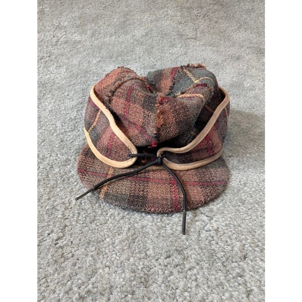 Stormy Kromer Original Cap Plaid Wool Winter Hat With Ear Flaps Trapper Hat